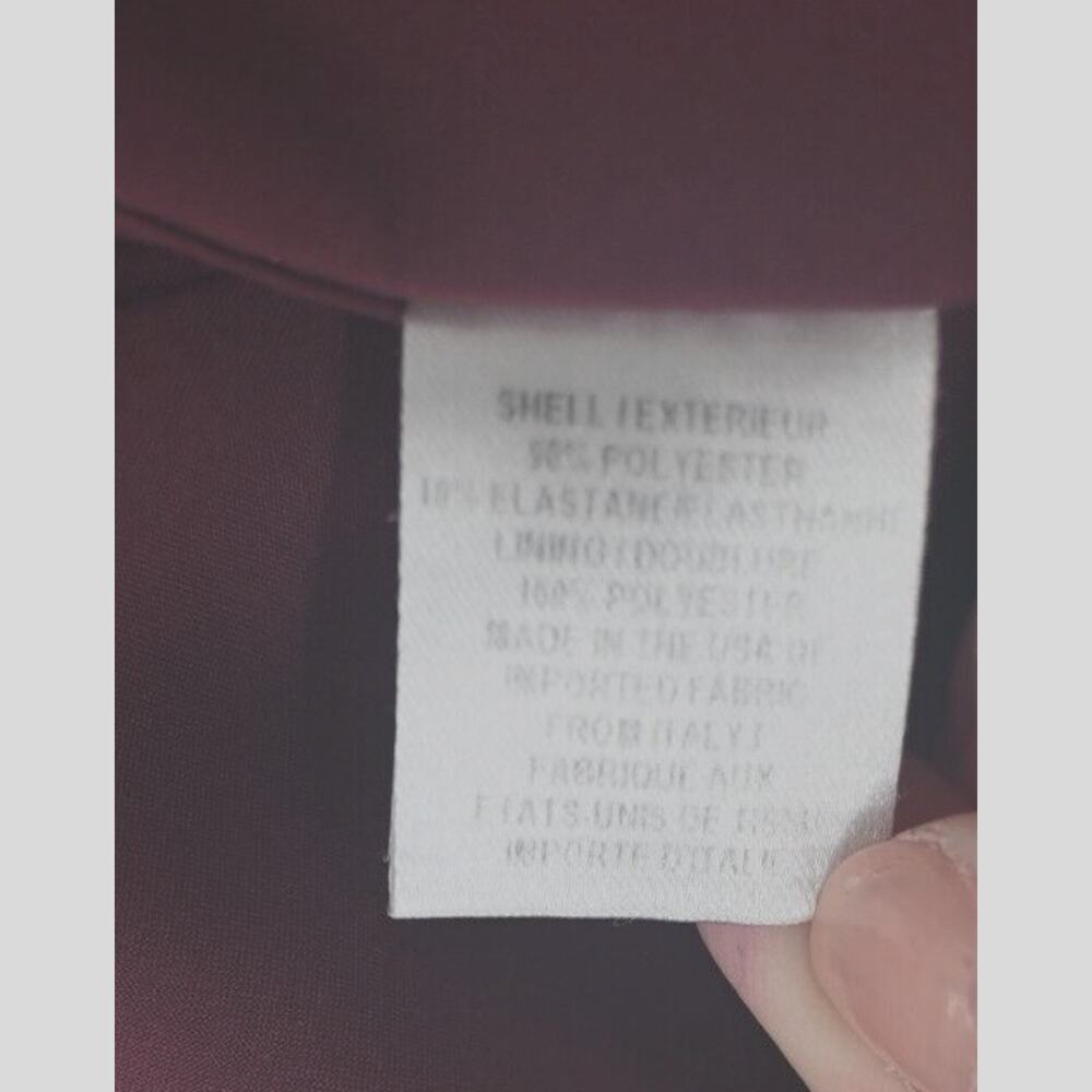 MILLY Cady Burgundy Red Bell Sleeves Mini Dress 4 Holiday USA Classic Maximalist - Picture 11 of 12